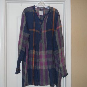 Free People - CP Shades Yoko Tunic Madras Plaid XL